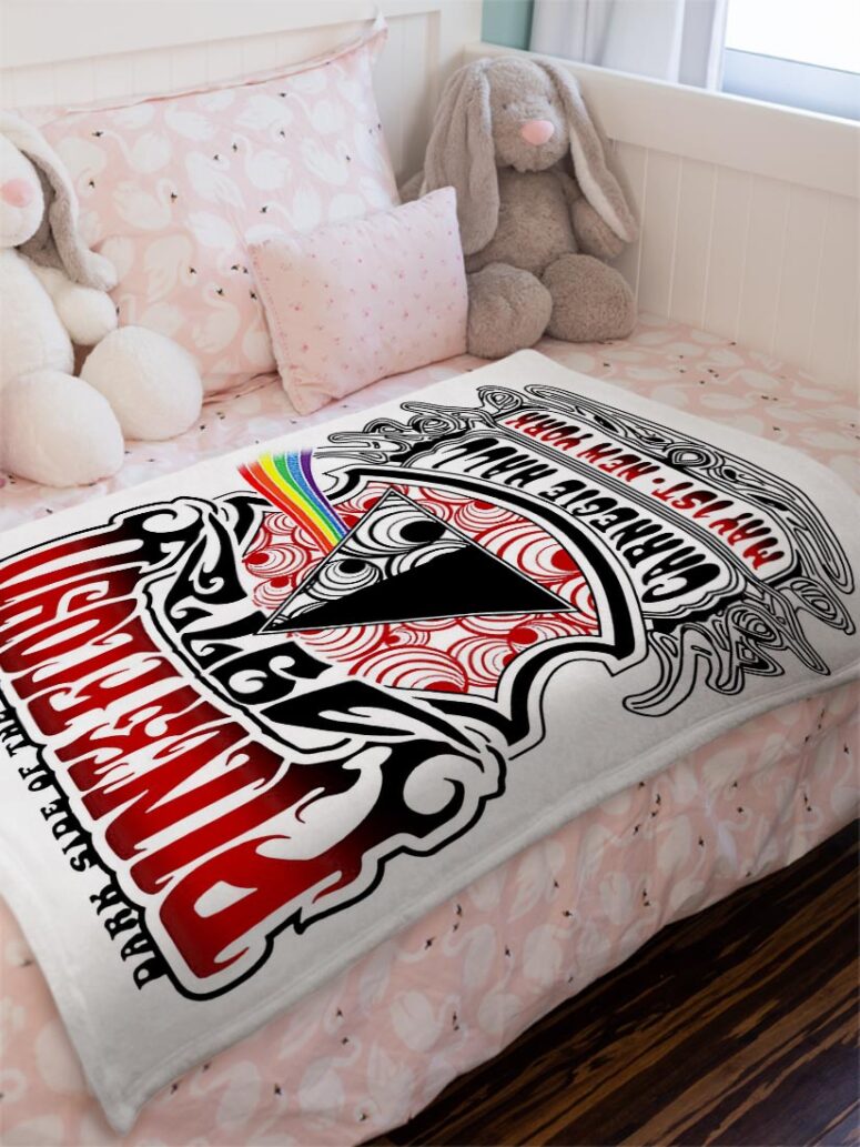 Pink Floyd Tour 1972 Velveteen Plush Blanket