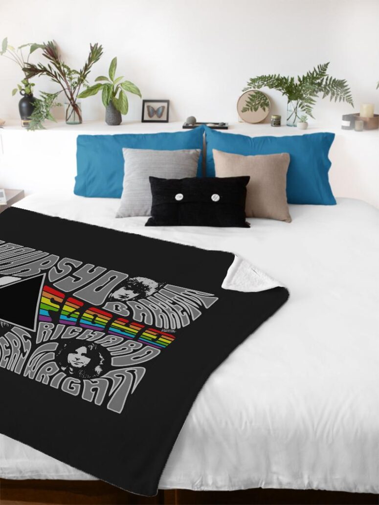 Pink floyd Member Art Velveteen Plush Blanket
