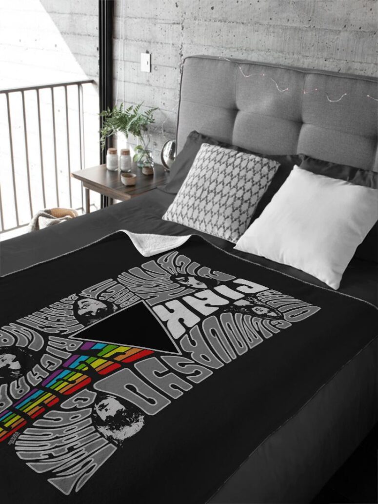 Pink floyd Member Art Velveteen Plush Blanket