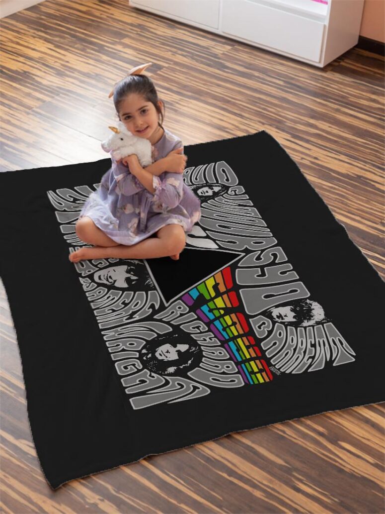 Pink floyd Member Art Velveteen Plush Blanket