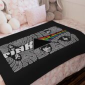 Pink floyd Member Art Velveteen Plush Blanket