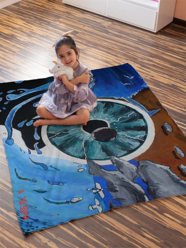 Pulse Hand Drawing Art Pink Floyd Velveteen Plush Blanket Pulse Hand Drawing Art Pink Floyd Velveteen Plush Blanket