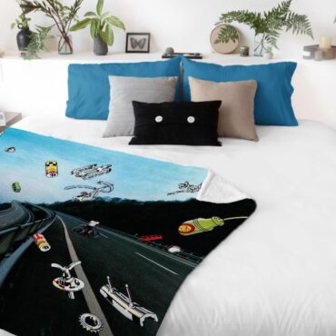 Pulse and Spirit 1975 Wish You Were Here Tour Pink Floyd Velveteen Plush Blanket