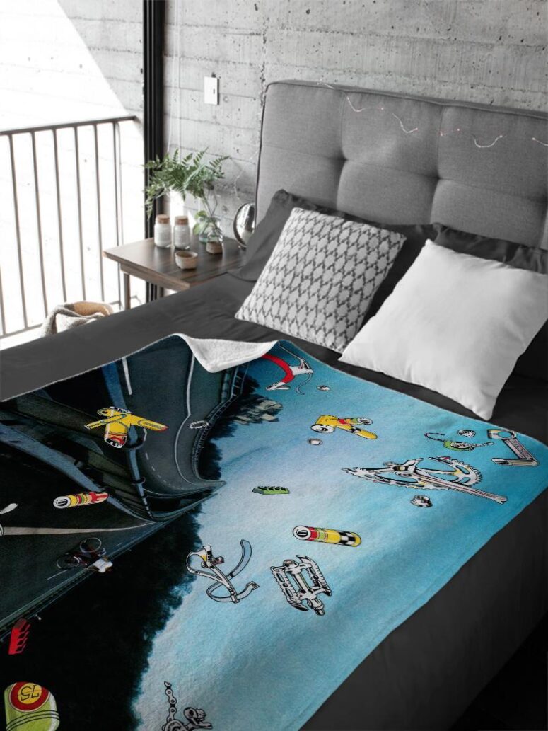 Pulse and Spirit 1975 Wish You Were Here Tour Pink Floyd Velveteen Plush Blanket Pulse and Spirit 1975 Wish You Were Here Tour Pink Floyd Velveteen Plush Blanket