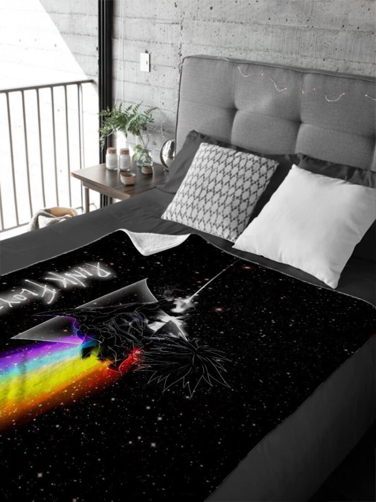 Raven Pink Floyd Tribute Velveteen Plush Blanket