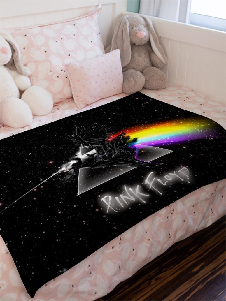 Raven Pink Floyd Tribute Velveteen Plush Blanket