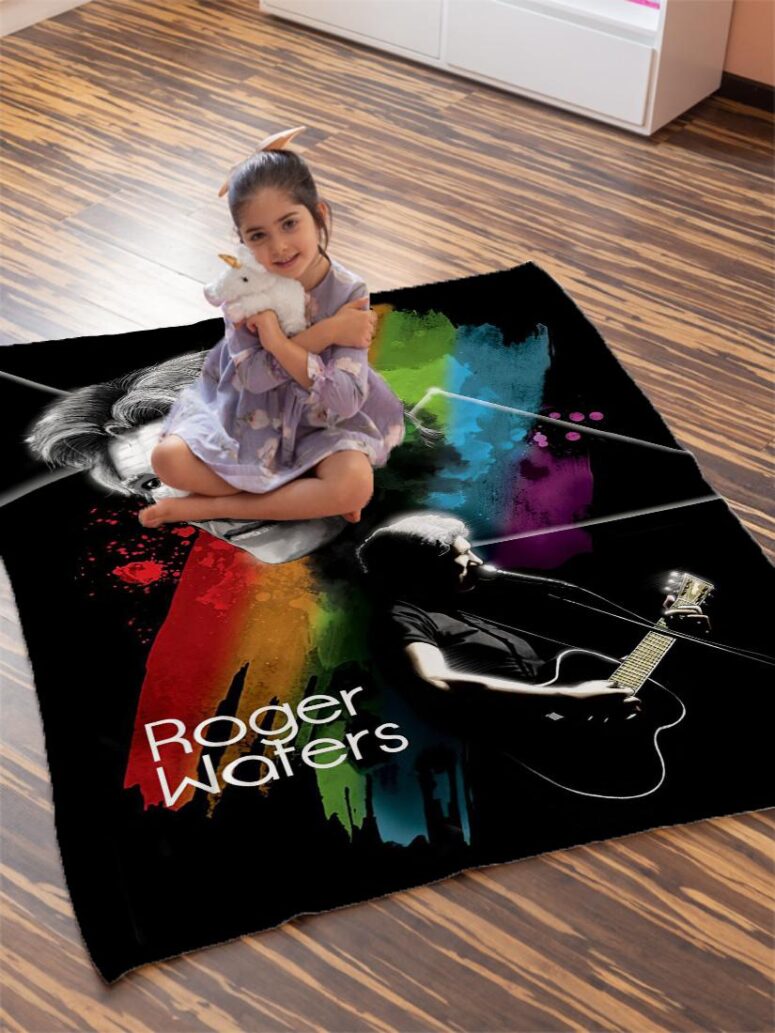 Roger Water Art Pink Floyd Velveteen Plush Blanket Roger Water Art Pink Floyd Velveteen Plush Blanket