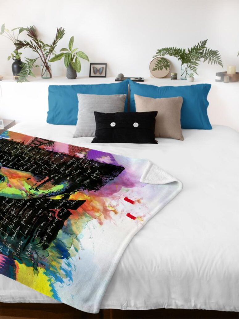Shine on You Crazy Diamond Lyric Syd Barrett Pink Floyd Velveteen Plush Blanket Shine on You Crazy Diamond Lyric Syd Barrett Pink Floyd Velveteen Plush Blanket