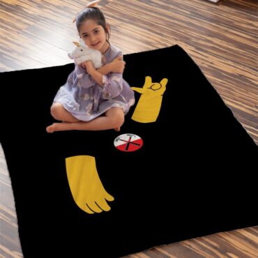 Simpson x The Wall Pink Floyd Velveteen Plush Blanket