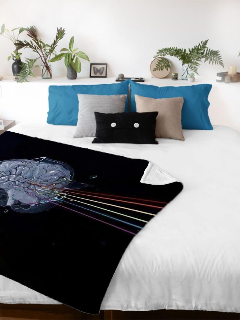 Skulll Dark Side Of The Moon Pink Floyd Velveteen Plush Blanket Skulll Dark Side Of The Moon Pink Floyd Velveteen Plush Blanket