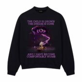 The Child Is Grown The Dream Is Gone Front Sweatshirt Black - OtherBrick