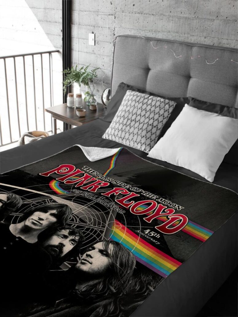 The Dark Side Of The Moon 45th Anniversary Pink Floyd Velveteen Plush Blanket The Dark Side Of The Moon 45th Anniversary Pink Floyd Velveteen Plush Blanket