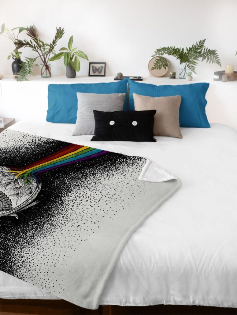 The Dark Side of My Mind Pink Floyd Velveteen Plush Blanket The Dark Side of My Mind Pink Floyd Velveteen Plush Blanket