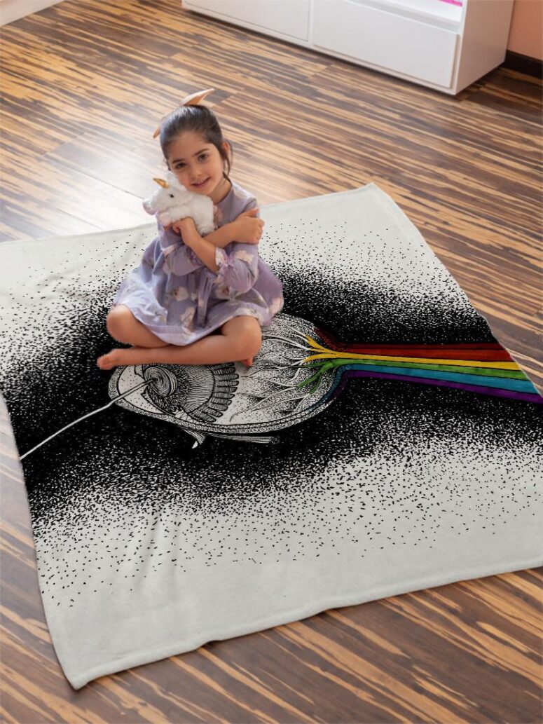 The Dark Side of My Mind Pink Floyd Velveteen Plush Blanket The Dark Side of My Mind Pink Floyd Velveteen Plush Blanket