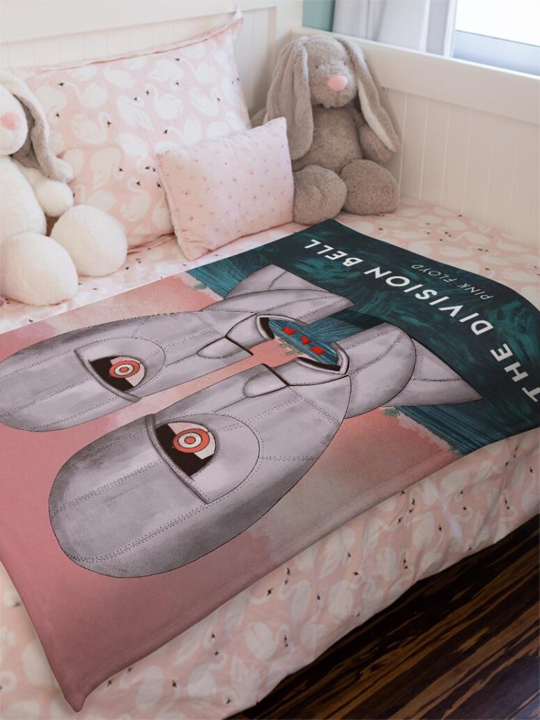 The Division Bell Illustration Pink Floyd Velveteen Plush Blanket The Division Bell Illustration Pink Floyd Velveteen Plush Blanket