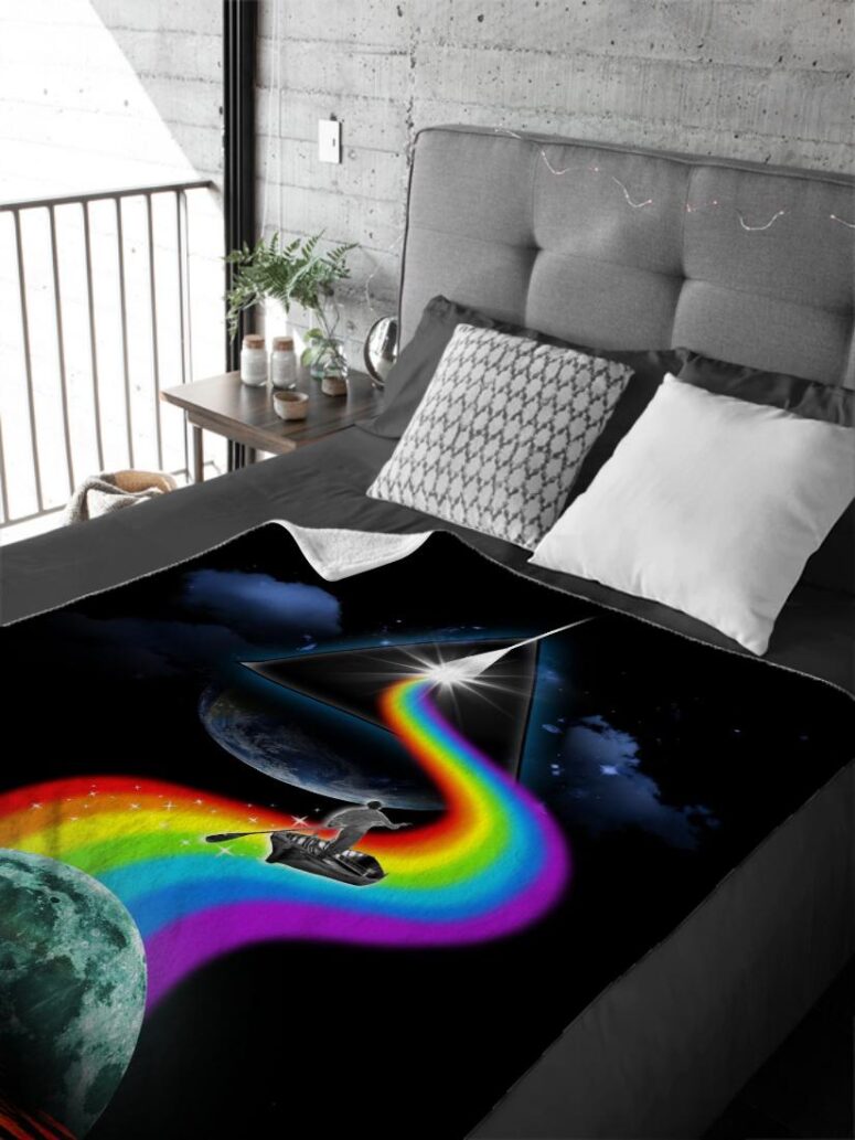 The Endless River Dark side of the moon Pink Floyd Velveteen Plush Blanket The Endless River Dark side of the moon Pink Floyd Velveteen Plush Blanket