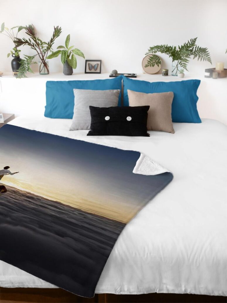 The Endless River Pink Floyd Velveteen Plush Blanket
