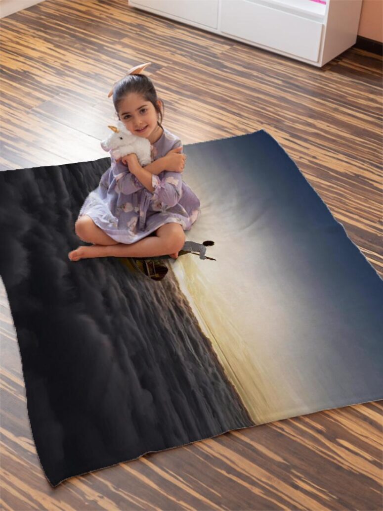 The Endless River Pink Floyd Velveteen Plush Blanket