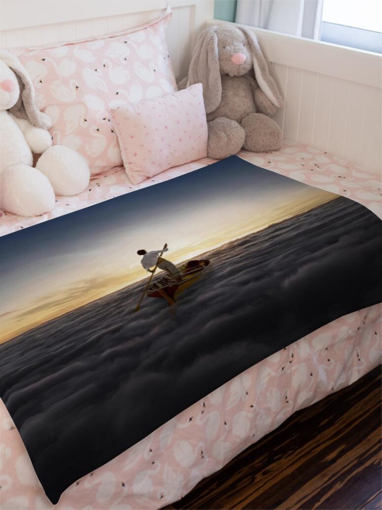 The Endless River Pink Floyd Velveteen Plush Blanket