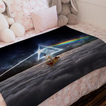 The Endless River x DSOTM Pink Floyd Velveteen Plush Blanket