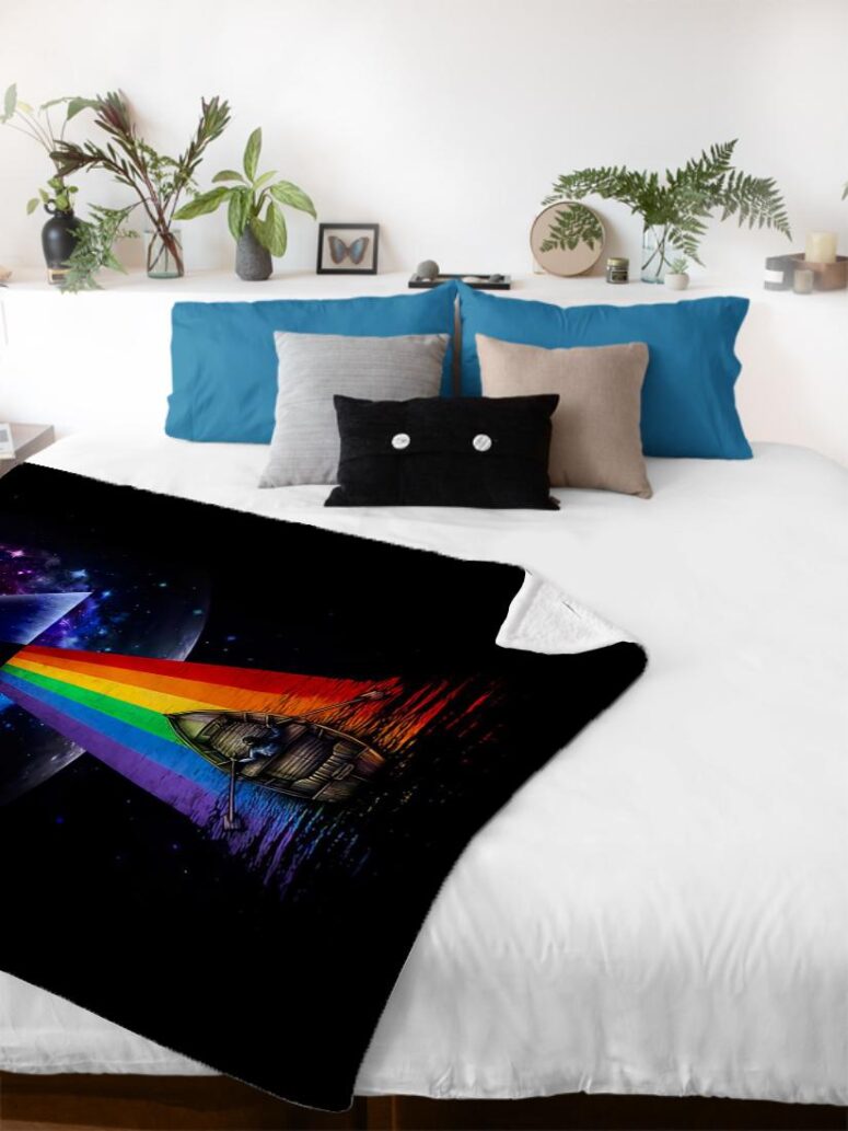 The Endless River x Dark side of the moon Pink Floyd Velveteen Plush Blanket The Endless River x Dark side of the moon Pink Floyd Velveteen Plush Blanket
