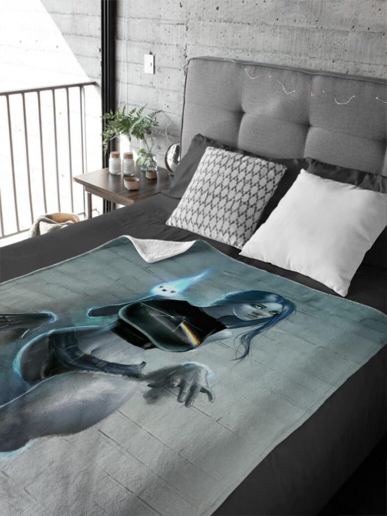 The Ghost Girl Pink Floyd fan Velveteen Plush Blanket