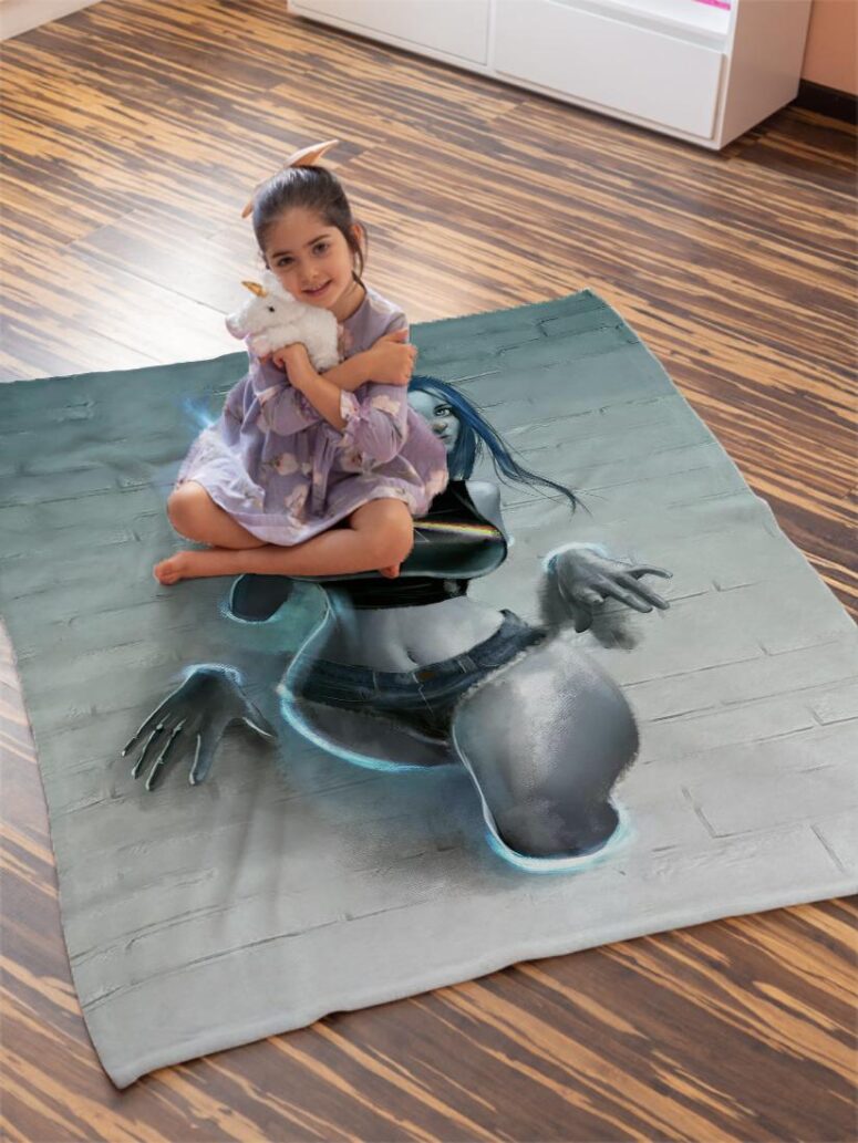 The Ghost Girl Pink Floyd fan Velveteen Plush Blanket