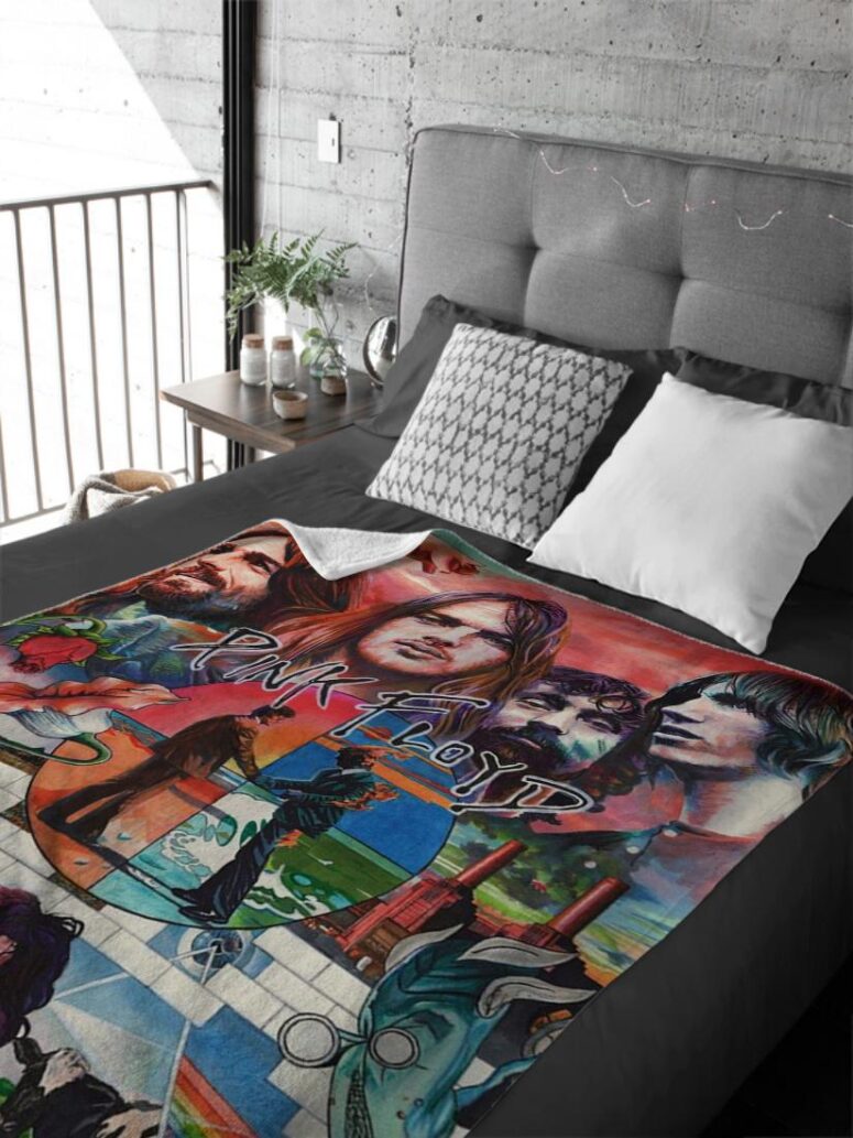 The Wall Drawing Art Pink Floyd Velveteen Plush Blanket The Wall Drawing Art Pink Floyd Velveteen Plush Blanket