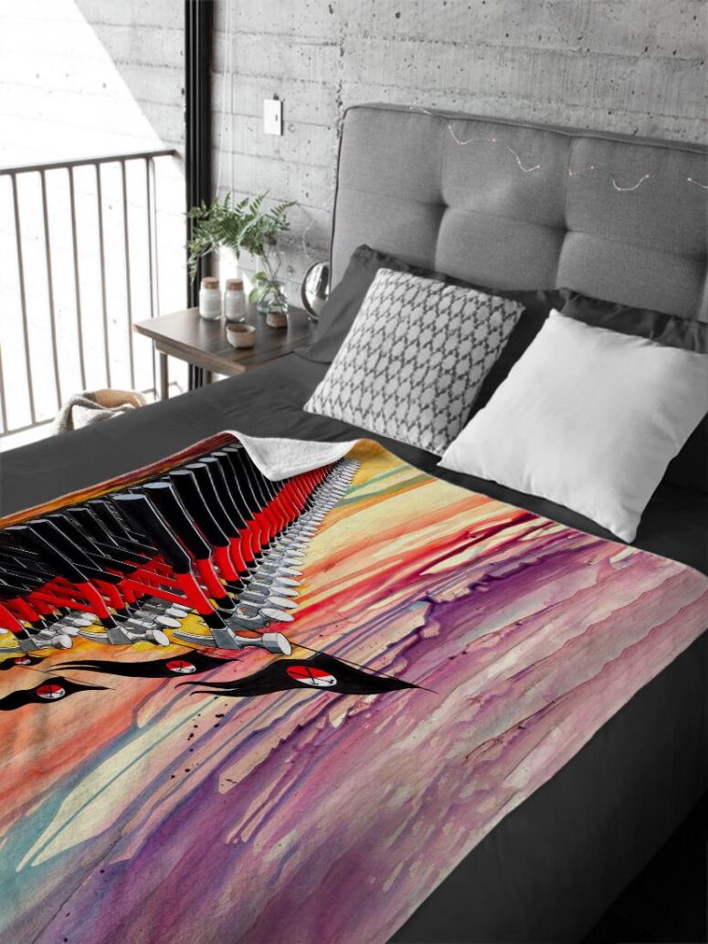 The Wall Hammer Drawing Art Pink Floyd Velveteen Plush Blanket
