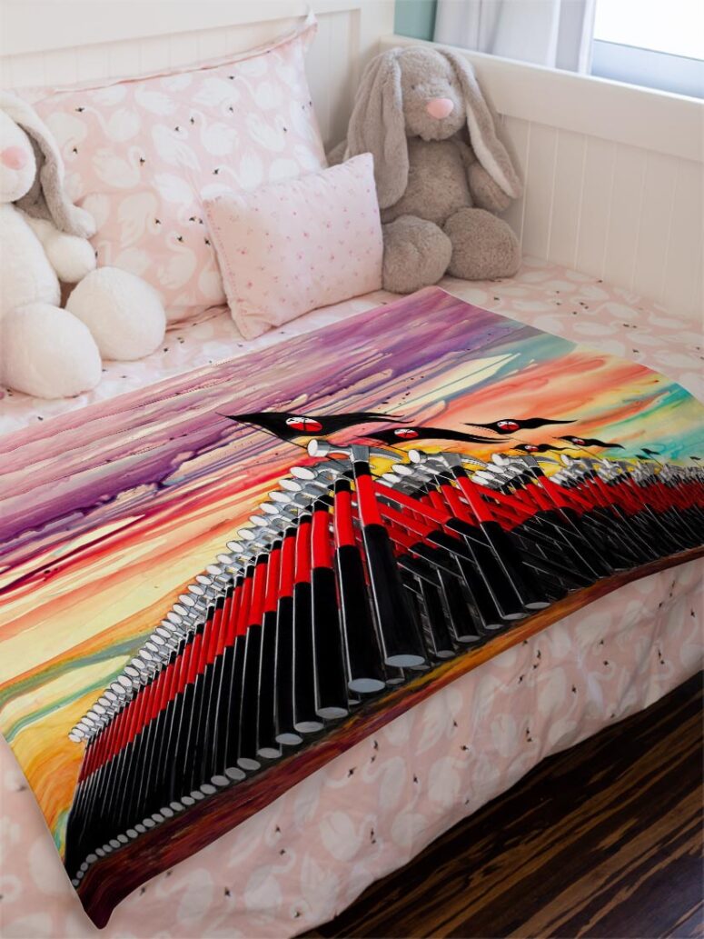 The Wall Hammer Drawing Art Pink Floyd Velveteen Plush Blanket