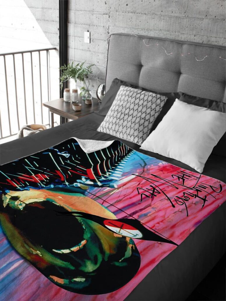 The Wall Hammers and Scream Pink Floyd Velveteen Plush Blanket