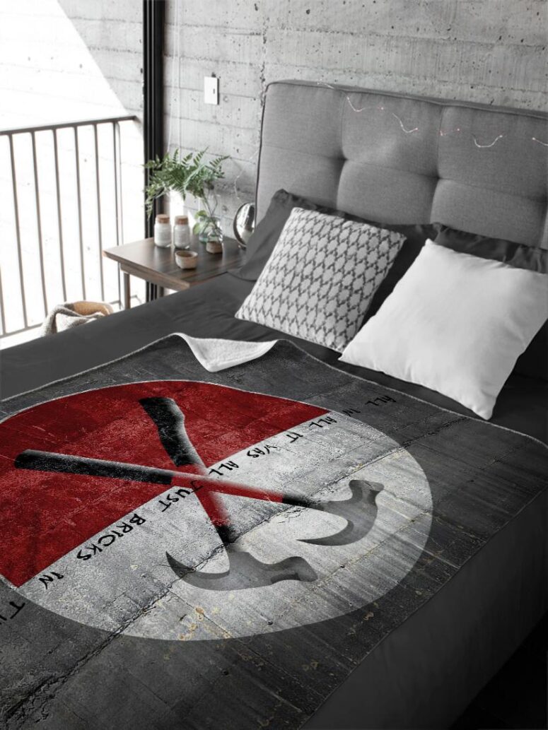 The Wall Pink Floyd Velveteen Plush Blanket