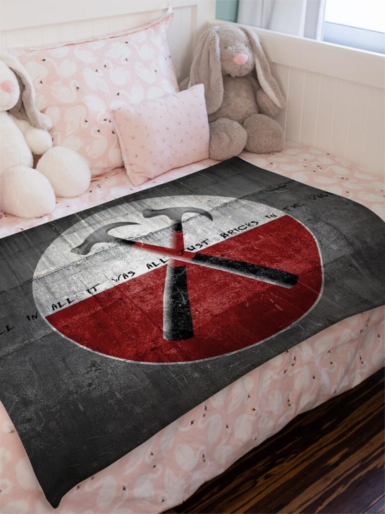 The Wall Pink Floyd Velveteen Plush Blanket