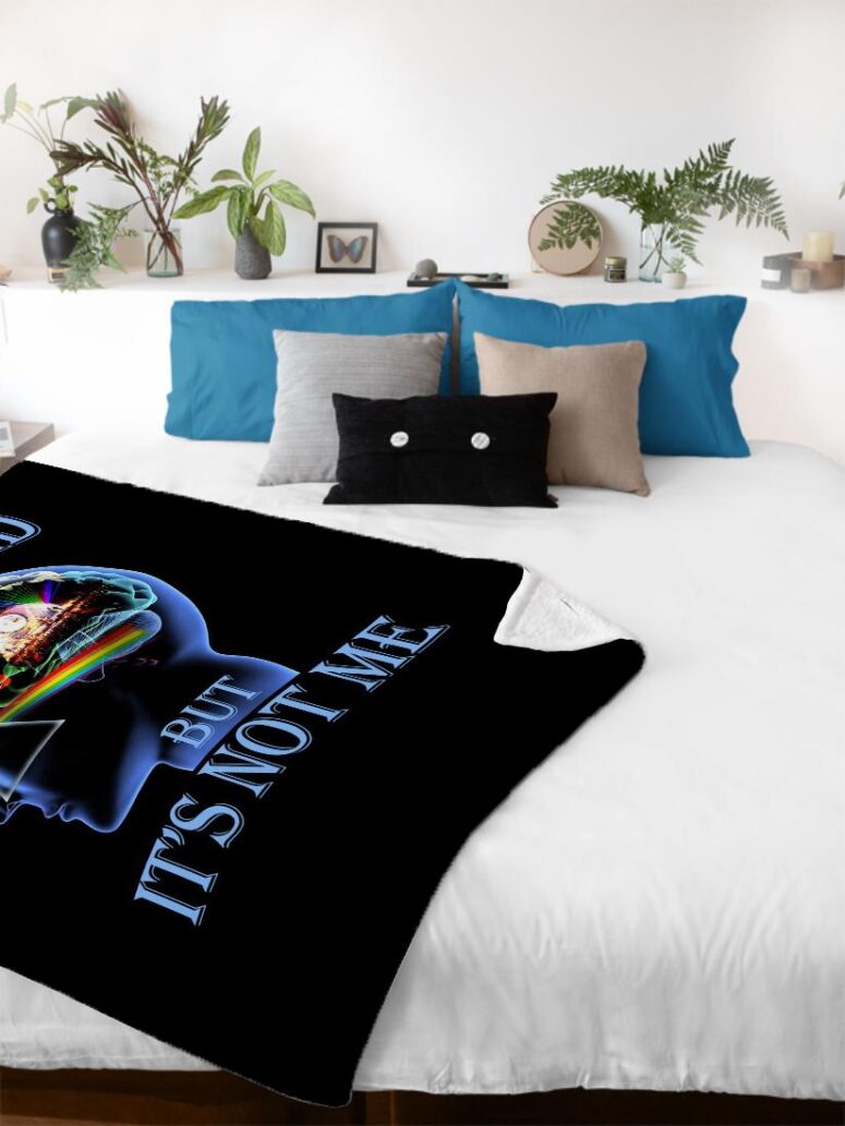 There's Someone in My Head But It's Not Me Pink Floyd Velveteen Plush Blanket There's Someone in My Head But It's Not Me Pink Floyd Velveteen Plush Blanket