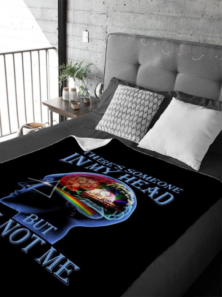 There's Someone in My Head But It's Not Me Pink Floyd Velveteen Plush Blanket There's Someone in My Head But It's Not Me Pink Floyd Velveteen Plush Blanket