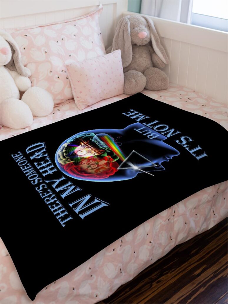 There's Someone in My Head But It's Not Me Pink Floyd Velveteen Plush Blanket There's Someone in My Head But It's Not Me Pink Floyd Velveteen Plush Blanket