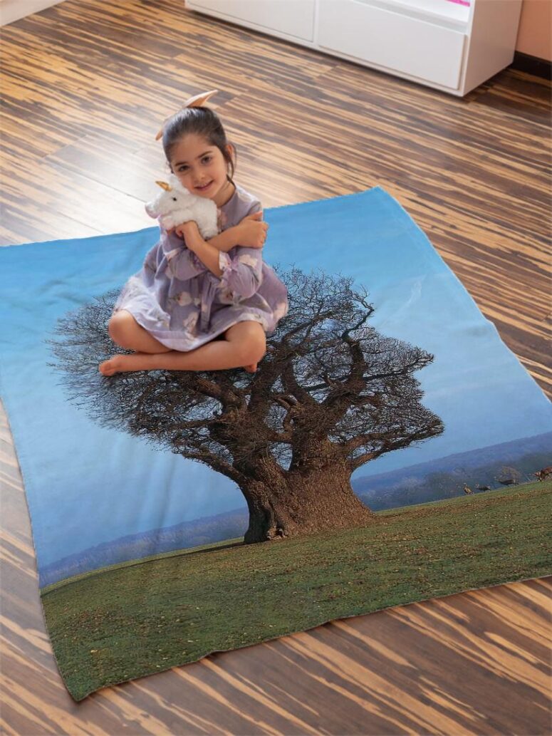 Tree Of Half Life Pink Floyd Velveteen Plush Blanket
