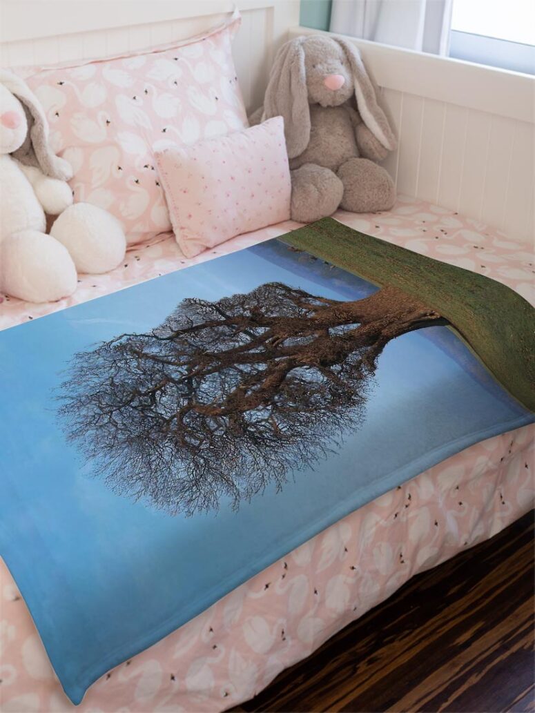 Tree Of Half Life Pink Floyd Velveteen Plush Blanket