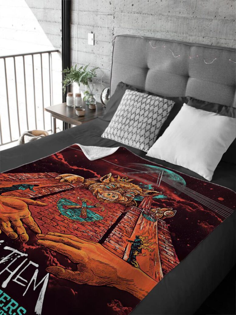 US x Them American Tour Pink Floyd Velveteen Plush Blanket US x Them American Tour Pink Floyd Velveteen Plush Blanket