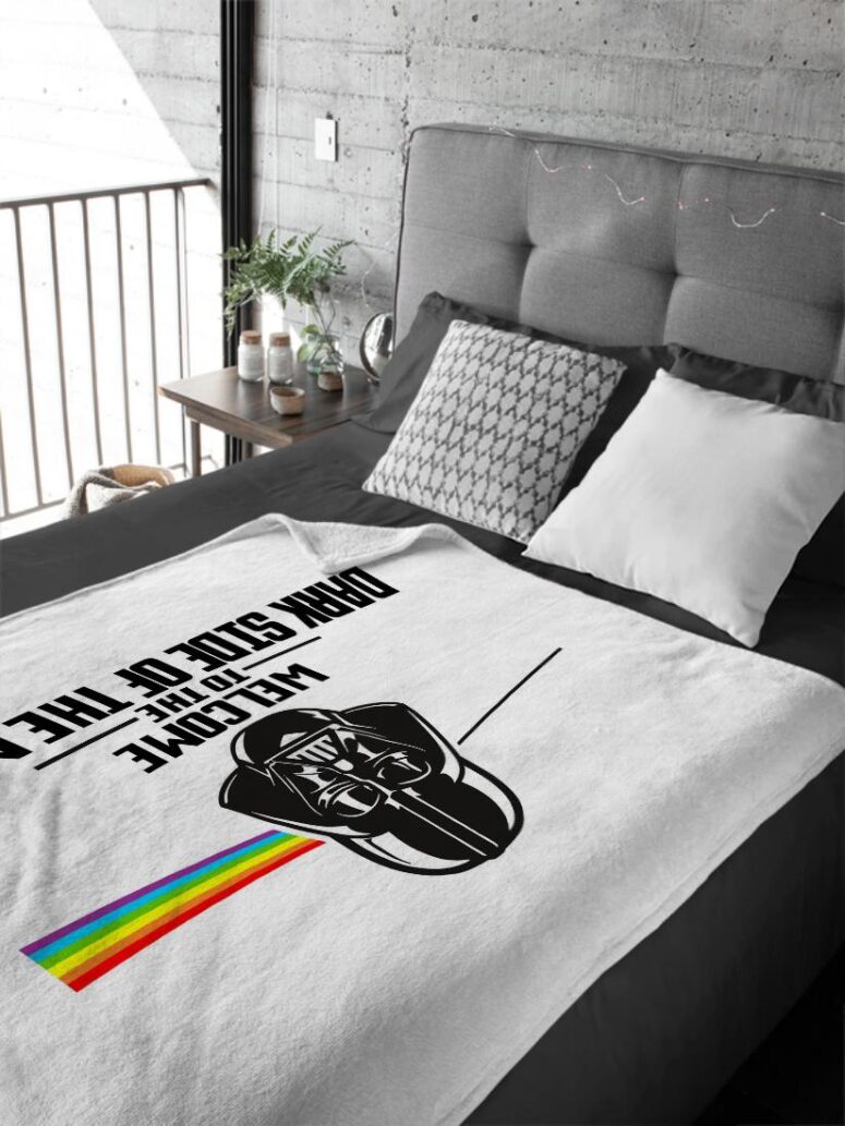 Welcome to the dark side of the moon Pink Floyd Velveteen Plush Blanket
