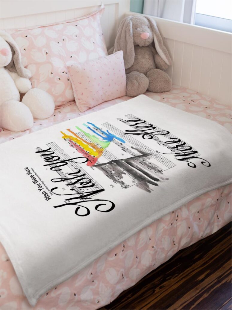 Wish You Were Here Pink Floyd Sheet Music Velveteen Plush Blanket Wish You Were Here Pink Floyd Sheet Music Velveteen Plush Blanket