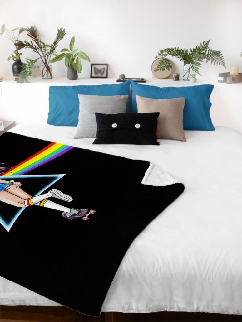 on the way to the dark side Pink Floyd Velveteen Plush Blanket