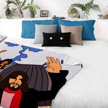 Pink Floyd Fish Eye Lense Velveteen Plush Blanket