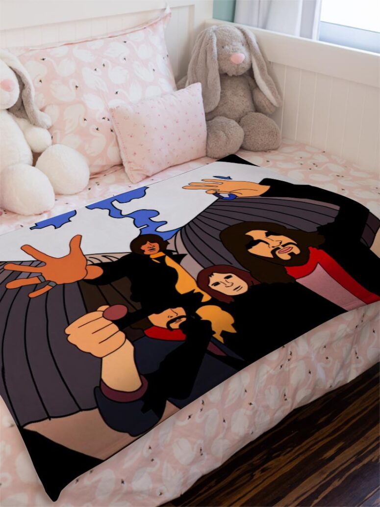 Pink Floyd Fish Eye Lense Velveteen Plush Blanket Pink Floyd Fish Eye Lense Velveteen Plush Blanket