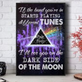 Pink Floyd Poster - Brain Damage If The Band You’re In Starts Playing Different Tunes I’ll See You On The Dark Side Of The Moon