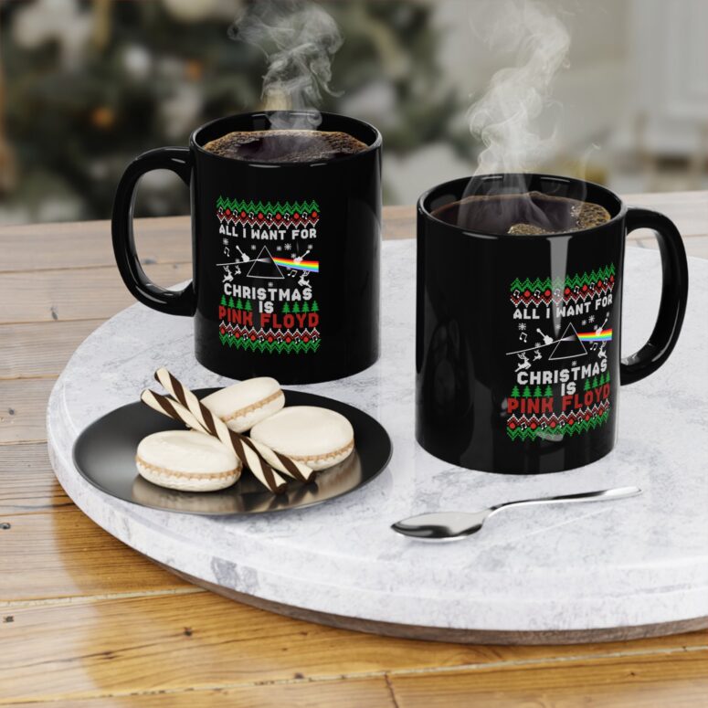 All I Want For Christmas Is Pink Floyd Come Back Black Mug All I Want For Christmas Is Pink Floyd Come Back Black Mug
