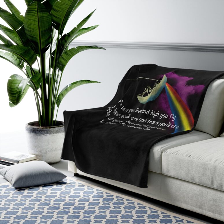 All Your Life Will Ever Be Pink Floyd Breathe Lyric Velveteen Plush Blanket