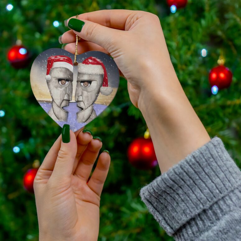 Division Bell Xmas - Pink Floyd Ceramic Ornament
