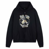 Pink Floyd Space Pyramid Shirtfront Hoodie Black - OtherBrick