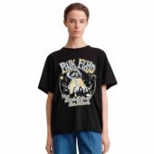 Pink Floyd Space Pyramid Shirtfront Shirt Woman Black 1 - OtherBrick